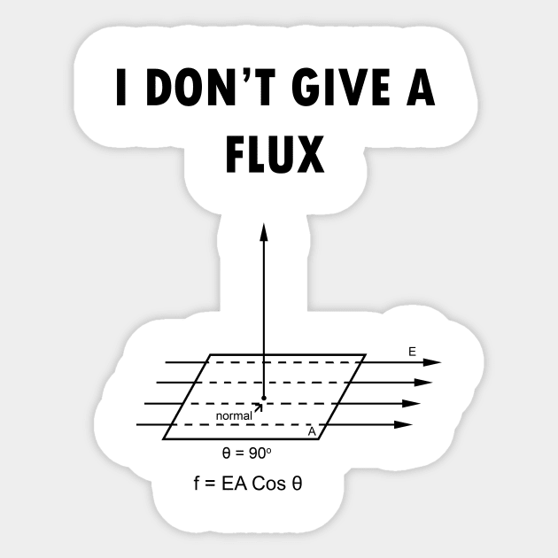 I don't give a flux Sticker by hereticwear